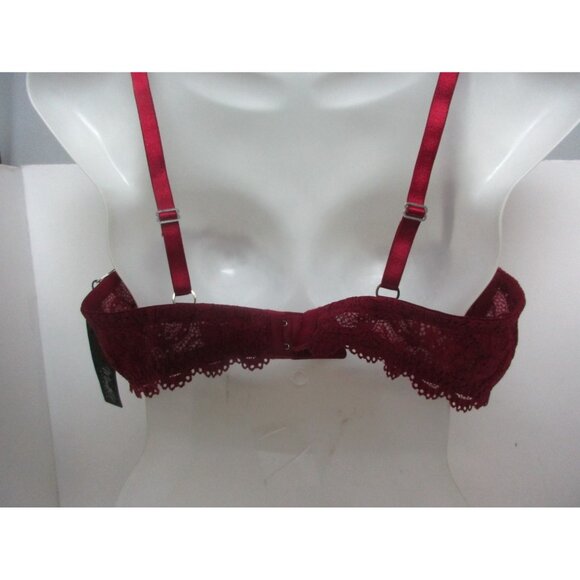 Montelle 9201 Eclipse Keyhole Balconnet Bra Merlot Size 38C New!!! - Picture 2 of 2